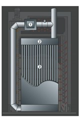 ①エアフローユニット②ヒートリカバリーシステム③広範囲に設置された鋼管④サーモストーン（蓄熱）